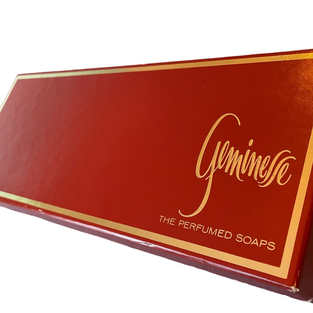 Geminesse -Three (3) Perfumed Round Soaps, Soaps are sealed & new in their box.
